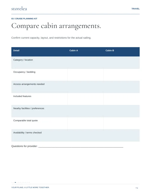 Page 4 of The Cruise Planning Kit