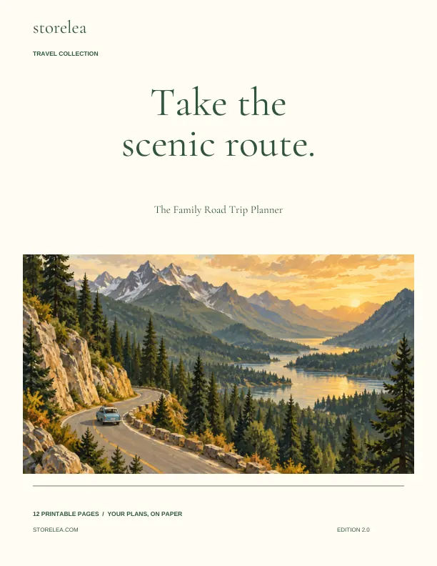 Actual cover of The Family Road Trip Planner