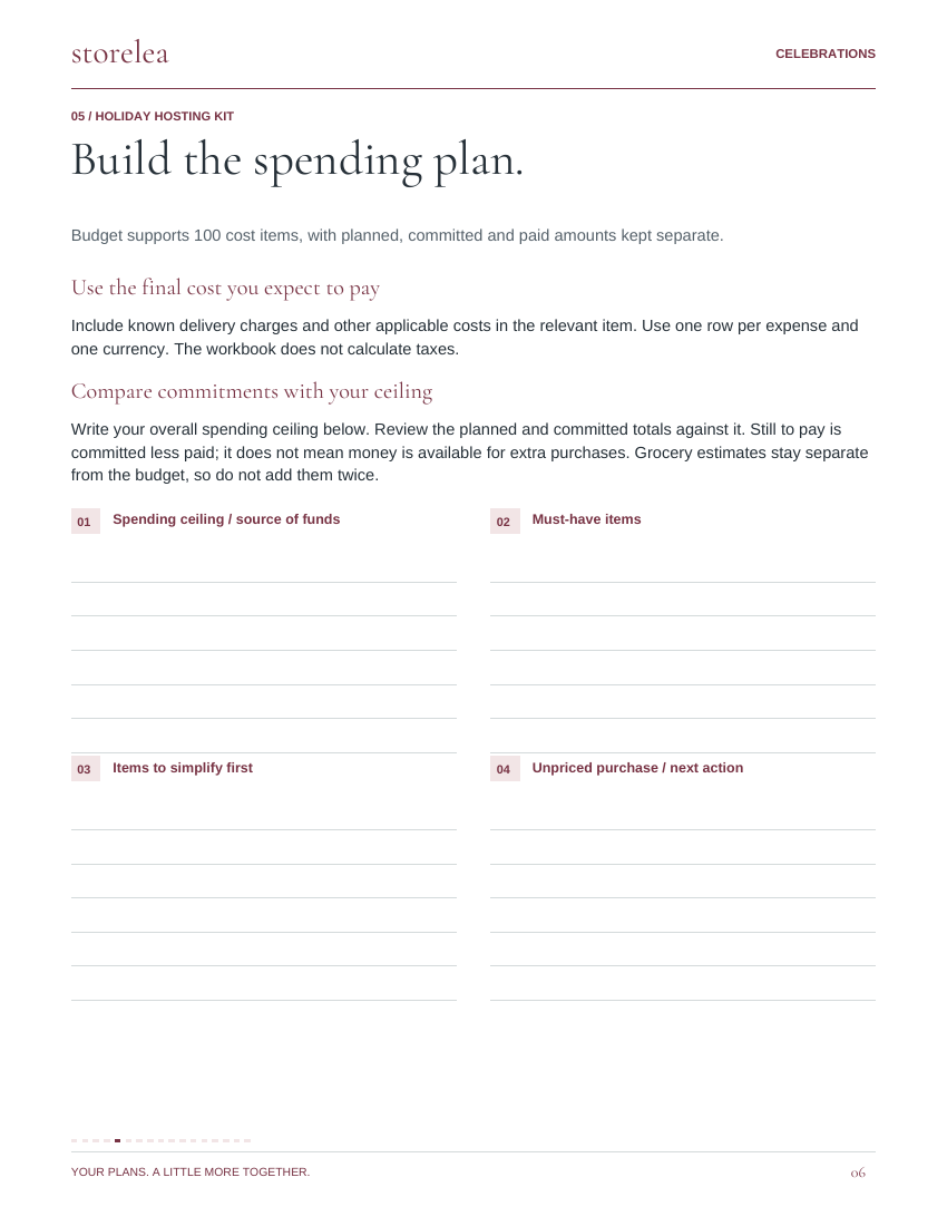 Page 6 of The Holiday Hosting Kit