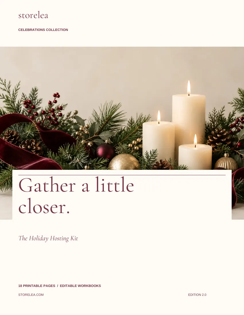 Actual cover of The Holiday Hosting Kit