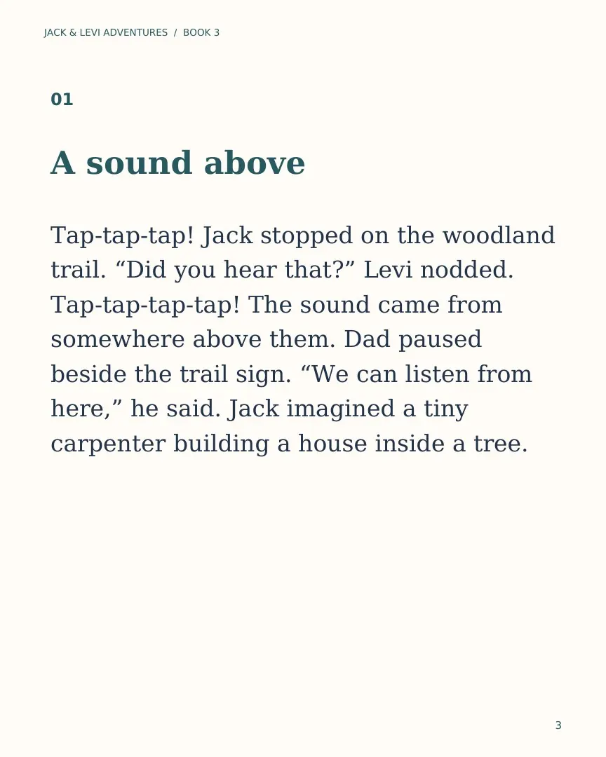 Page 3 of Jack and Levi and the Secret of the Tapping Tree