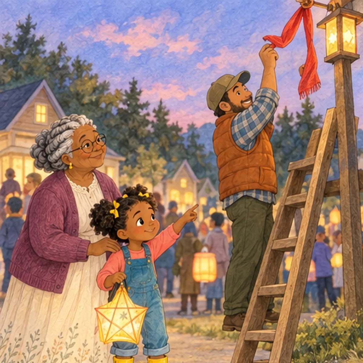Actual page 14 from Mary and the Lantern Parade