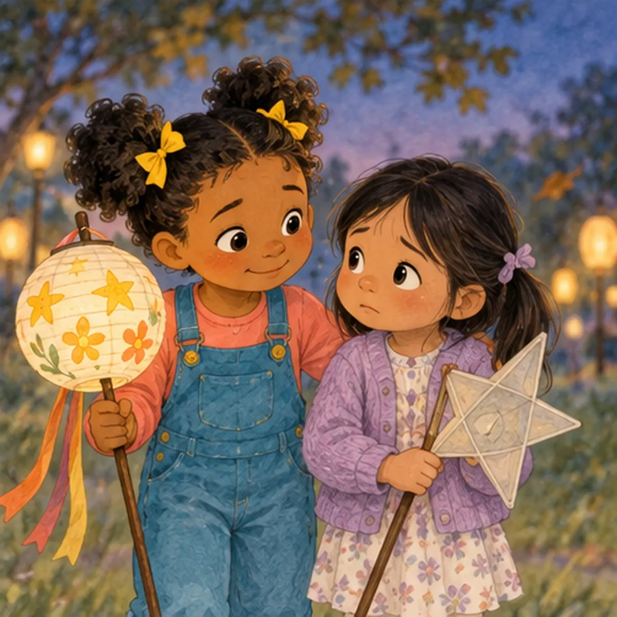 Actual page 7 from Mary and the Lantern Parade