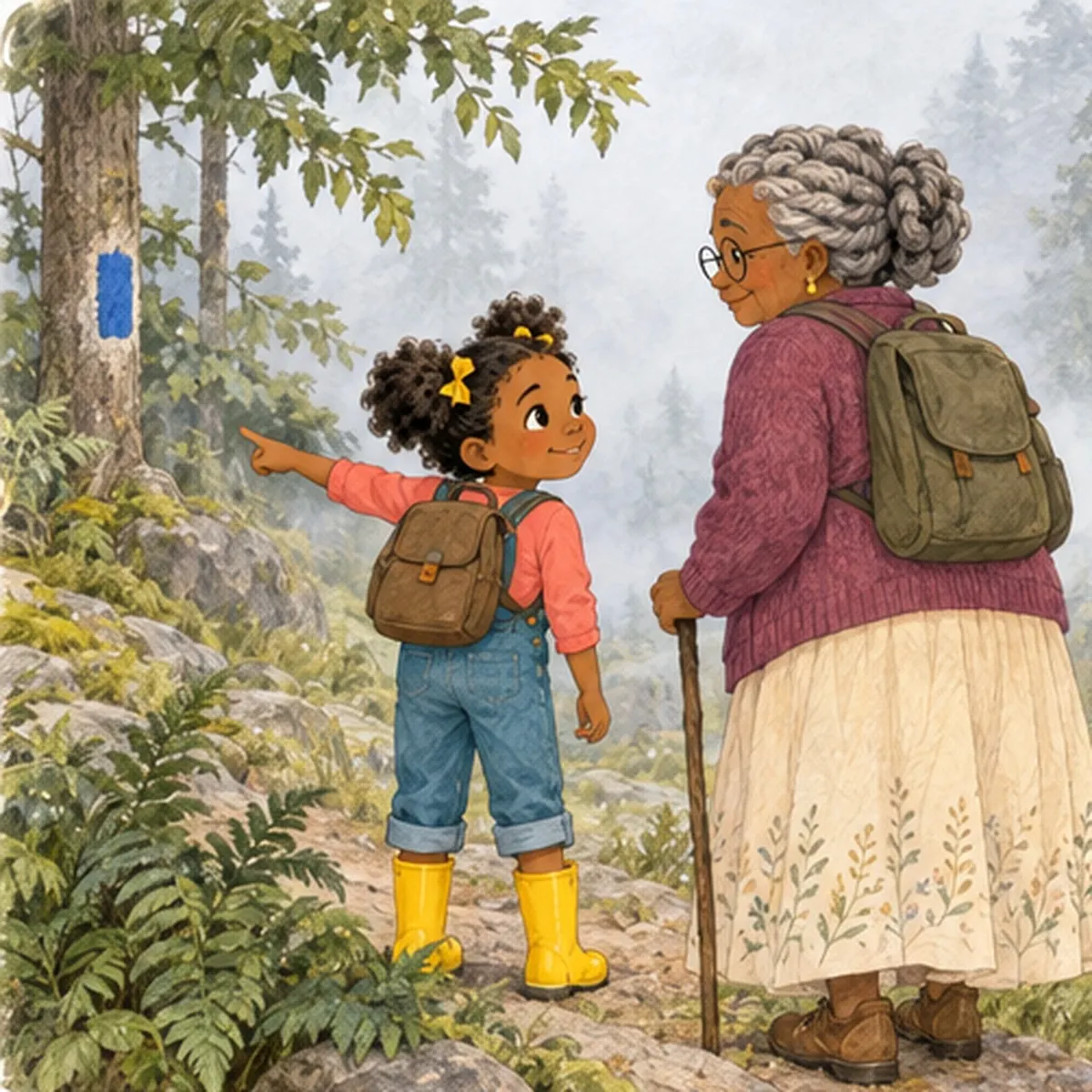 Actual page 14 from Mary and the Misty Mountain Path