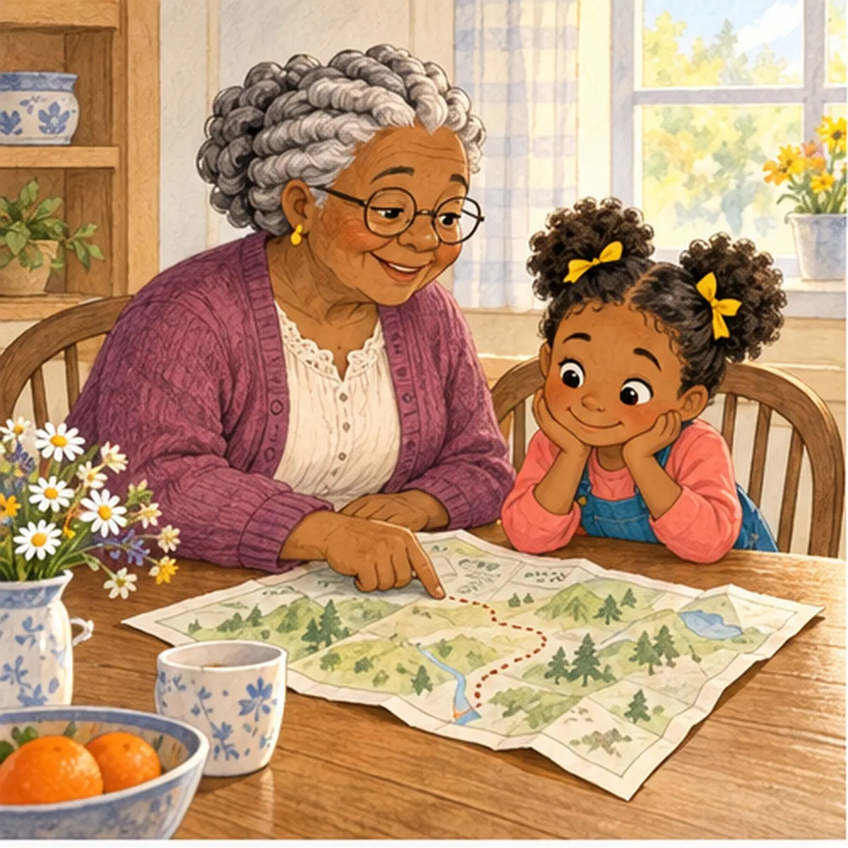 Actual page 2 from Mary and the Misty Mountain Path