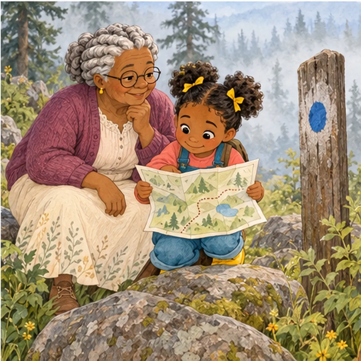 Actual page 7 from Mary and the Misty Mountain Path