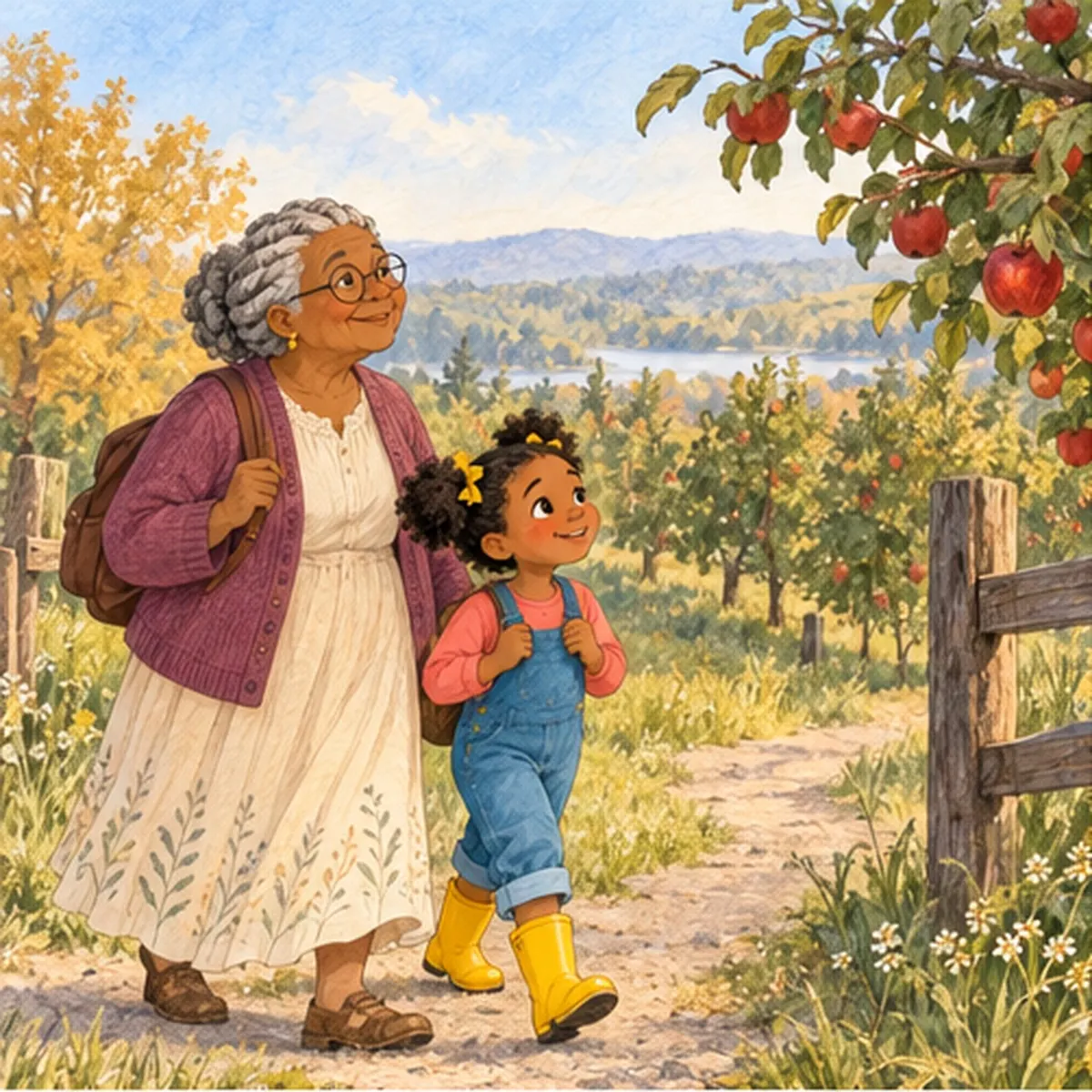 Actual page 2 from Mary and the Orchard Owl