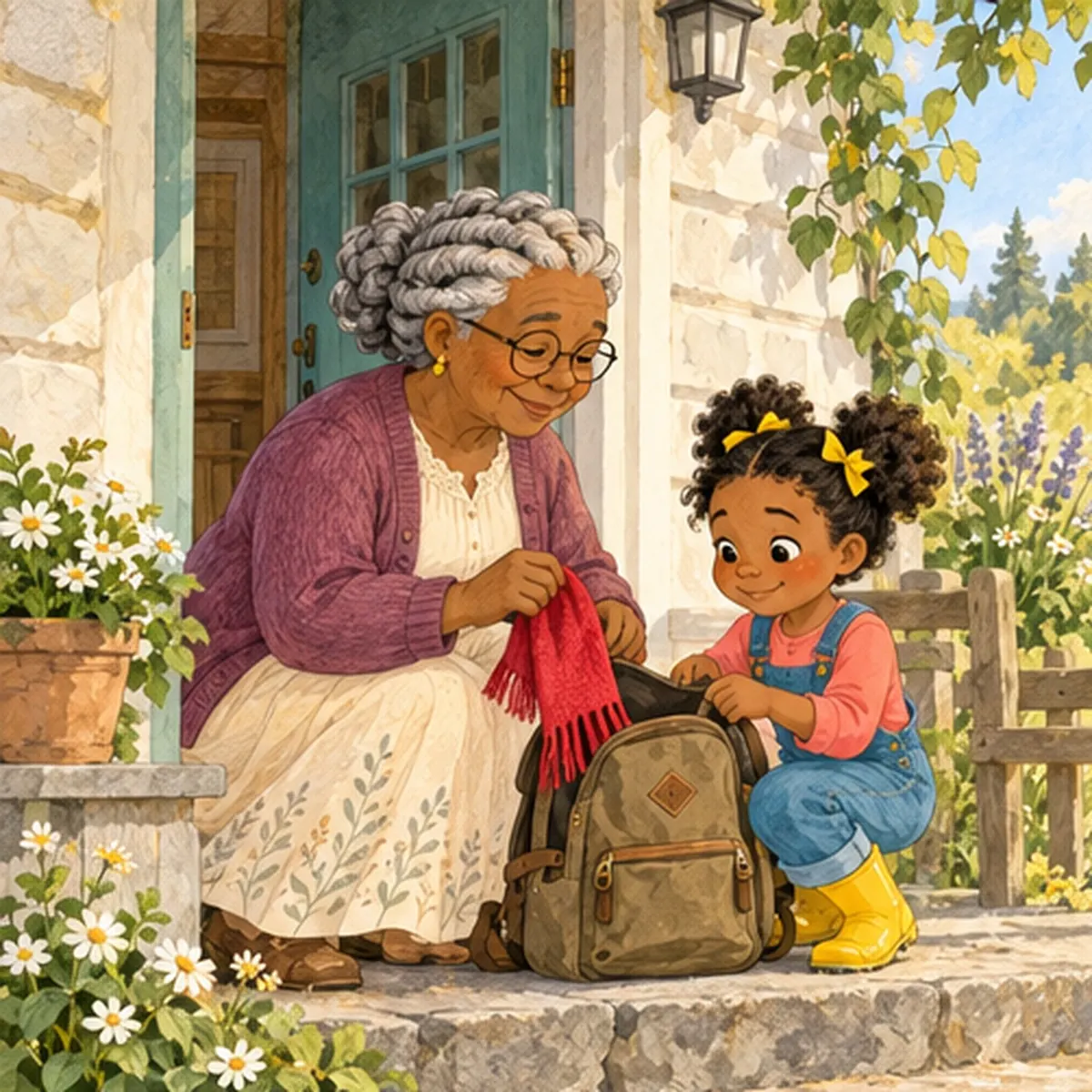 Actual page 2 from Mary and the Windy Hill