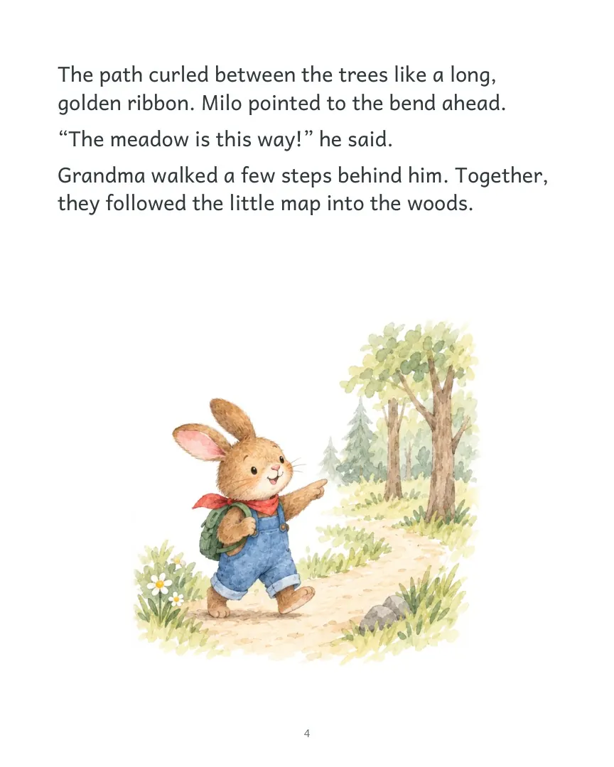 Page 4 of Milo’s Brave Little Step