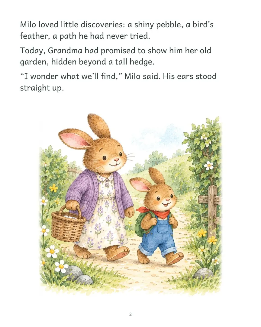 Page 2 of Milo and the Hidden Garden Gate