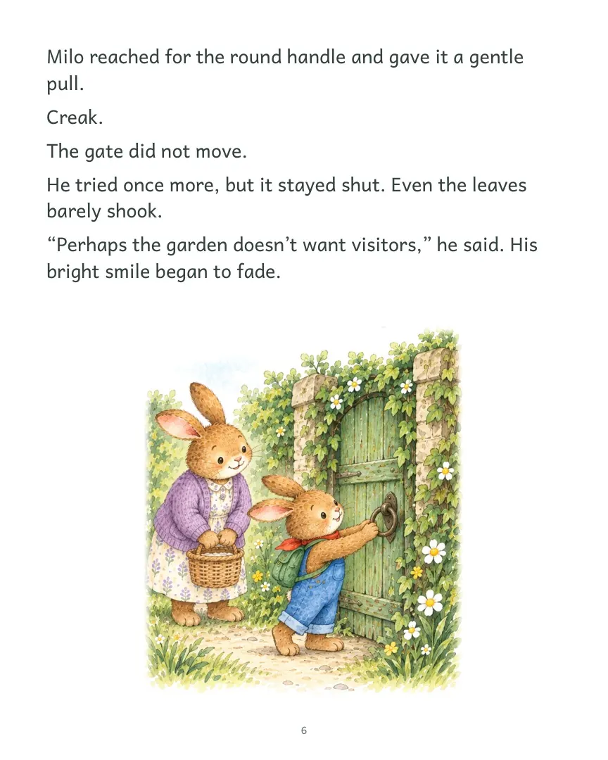 Page 6 of Milo and the Hidden Garden Gate