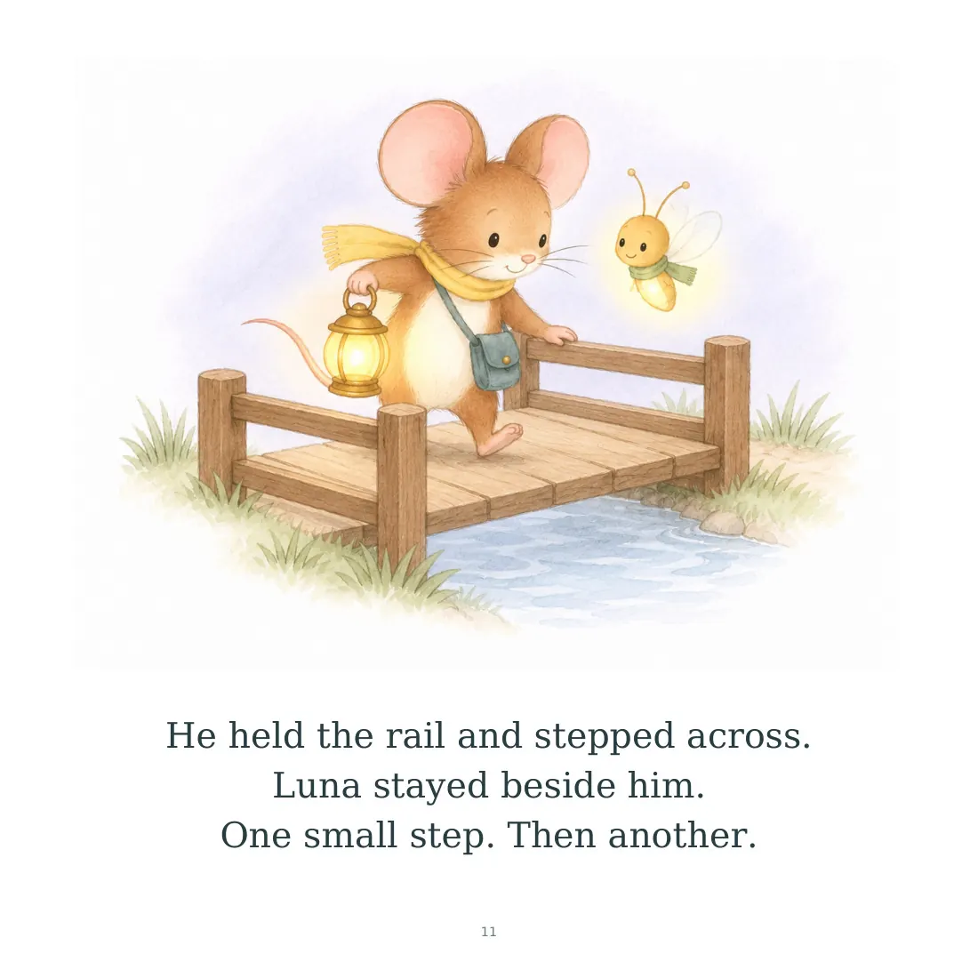 Actual page 11 of Milo and the Moonlit Trail