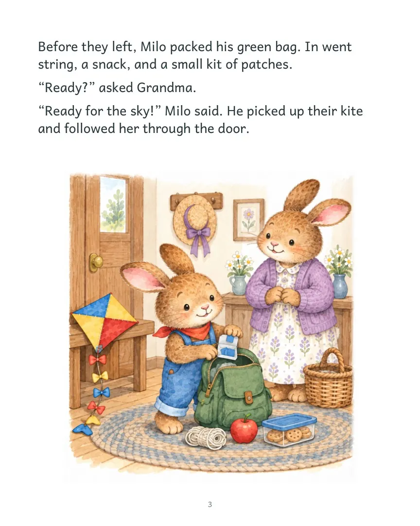 Page 3 of Milo and the Runaway Kite