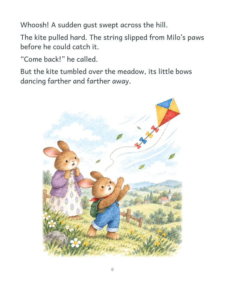 Page 6 of Milo and the Runaway Kite