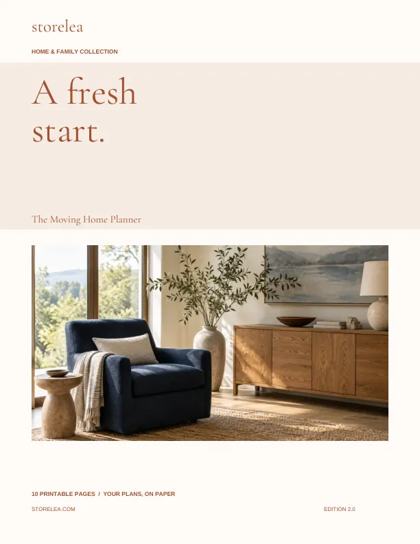Actual cover of The Moving Home Planner