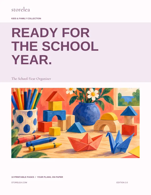 Actual cover of The School-Year Organizer