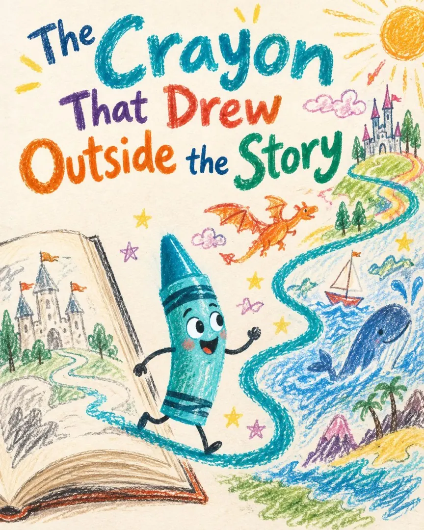 Cover of The Crayon That Drew Outside the Story