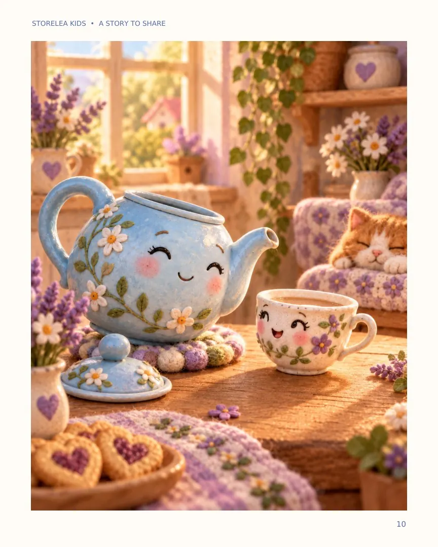 Page 10 of The Teapot That Poured Tiny Rainbows