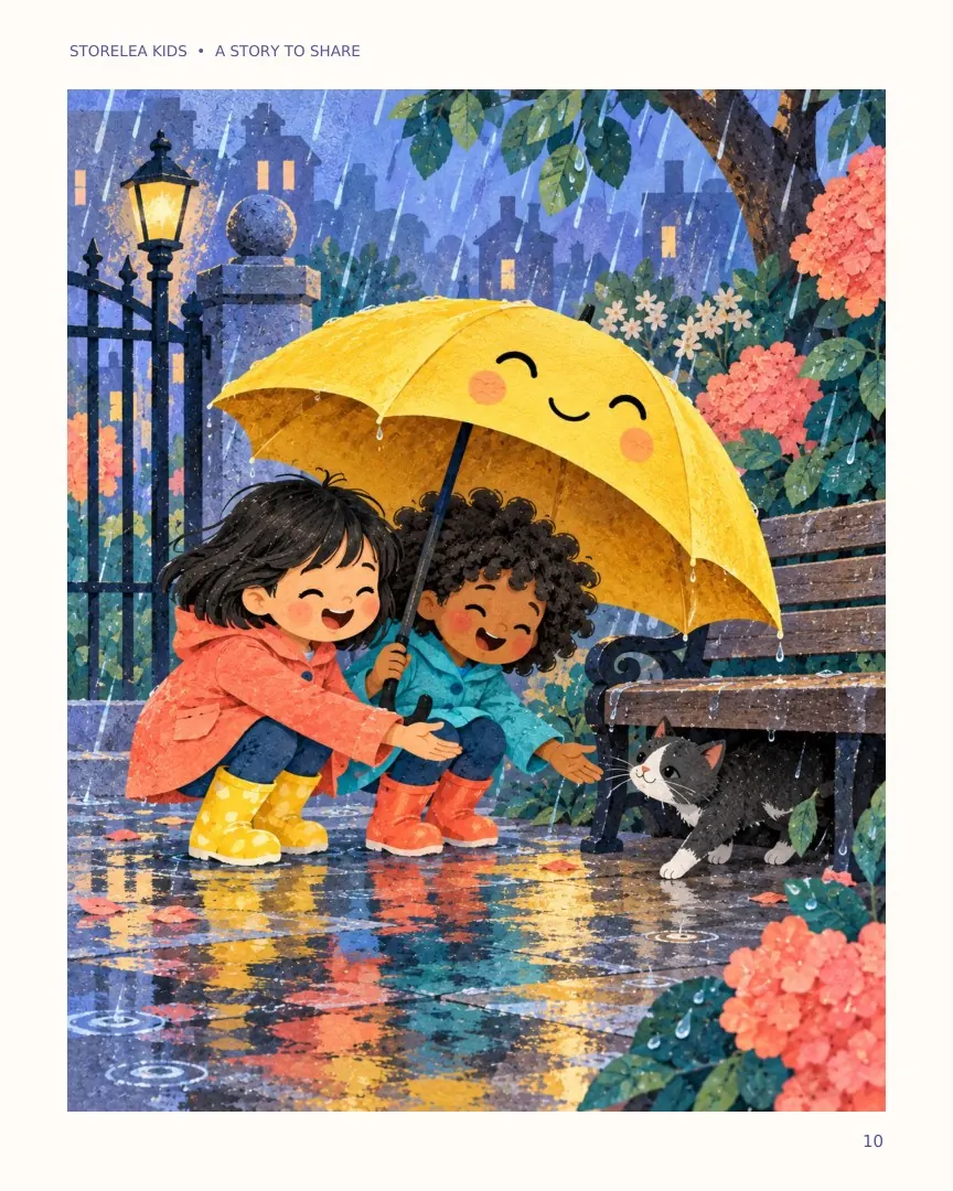 Page 10 of The Umbrella That Collected Giggles