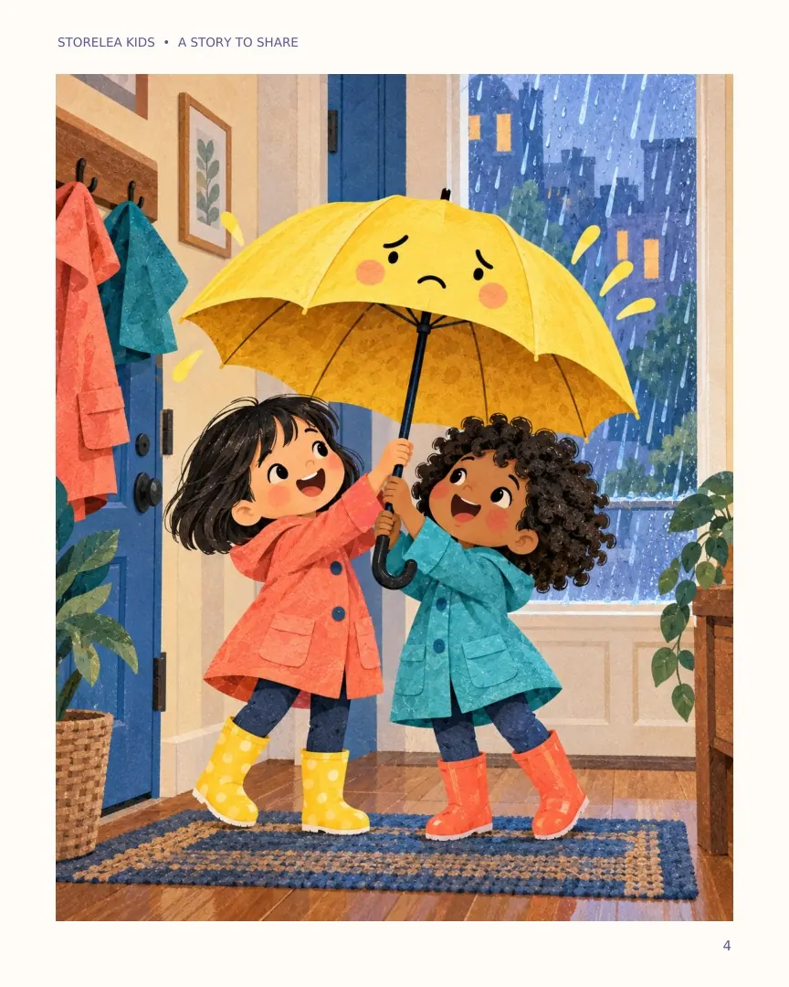 Page 4 of The Umbrella That Collected Giggles