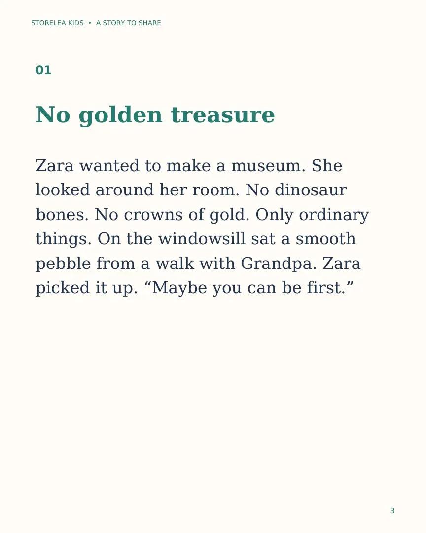 Page 3 of Zara’s Museum of Ordinary Things