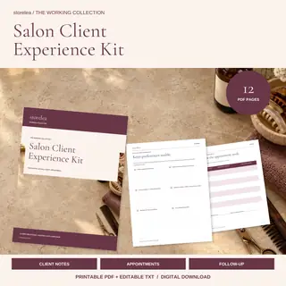 The Salon Client Experience Kit — actual product preview