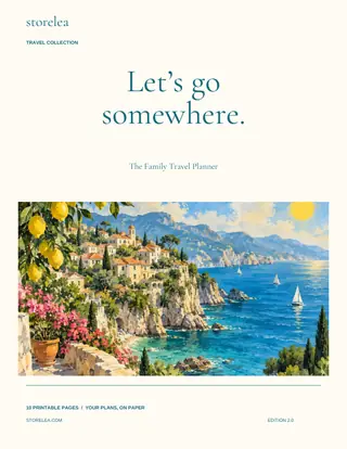 The Family Travel Planner — actual product preview