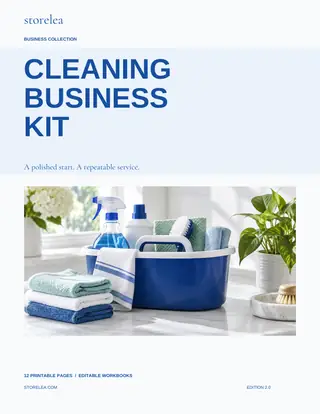 The Cleaning Business Kit — actual product preview