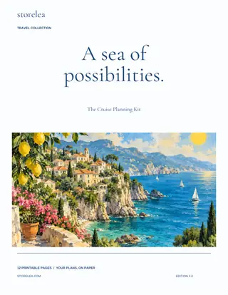 The Cruise Planning Kit — actual product preview