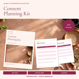The Content Planning Kit — actual product preview