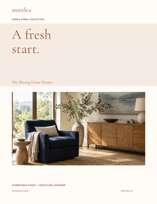 The Moving Home Planner — actual product preview