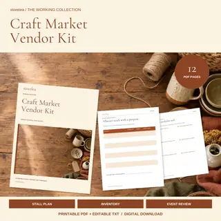 The Craft Market Vendor Kit — actual product preview