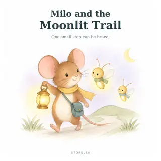 Milo and the Moonlit Trail — actual product preview