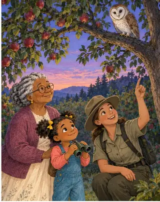 Mary and the Orchard Owl — actual product preview